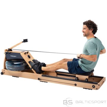 Christopeit Sport WP5000 Wood Rower + HR + KinoMap