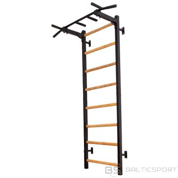 Benchk WOODEN AND METAL GYMNASTIC LADDER WITH A BAR 221B