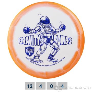 Discgolf DISCMANIA Distance Driver S-LINE HORIZON PD2 Gravity Bomb 2 White/Orange 12/4/0/4