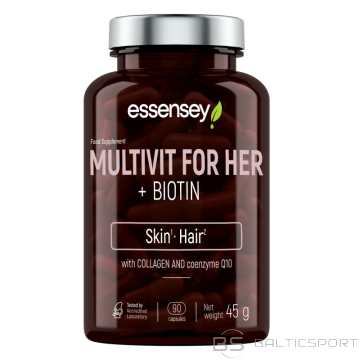 Multivitamīni sievietēm TREC ESSENSEY MULTIVIT FOR HER + BIOTIN 90 kapsulas