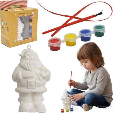 Christmas Decoration DIY PLASTER DECORATION PAINTS SANTA CLAUS