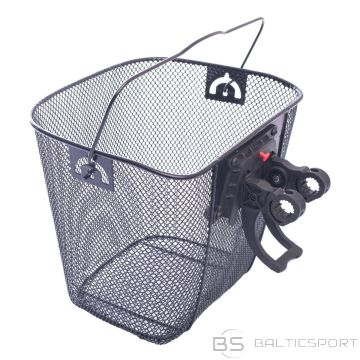 Enero ПЕРЕДНЯЯ МЕТАЛЛИЧЕСКАЯ ВЕЛОСИПЕДНАЯ КОРЗИНА M/CLICK FRAME, ЧЕРНАЯ