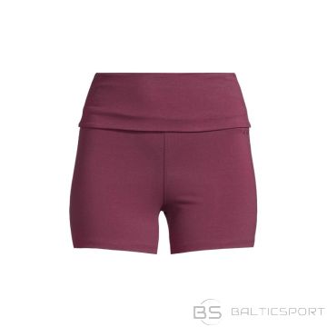 Casall Sublime Folded Hotpants sieviešu treniņlegingi bordo krāsā (S)