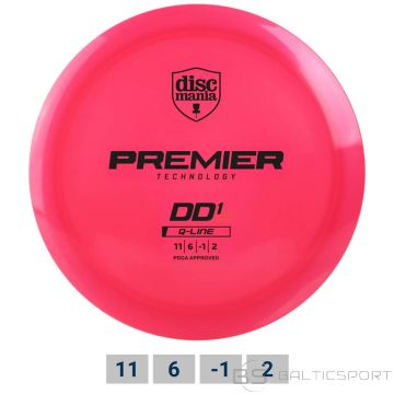 Discgolf DISCMANIA Distance Driver Q-LINE PREMIER DD1 Salmon Pink 11/6/-1/2