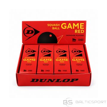 Squash ball DUNLOP Game Red 4x3
