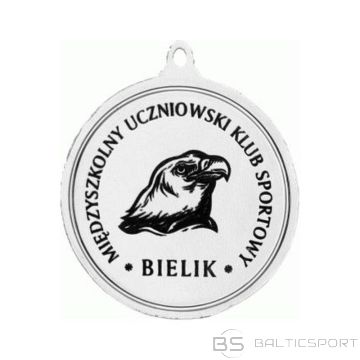 BS Sudraba medaļa ar vietu 50 mm emblēmai - tērauda medaļa ar lāzergravējumu - RMI (nav pieejama)