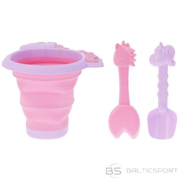 Probeach СКЛАДНОЕ ВЕДРО С ПЕСКОМ И РАББАМИ - РОЗОВЫЙ