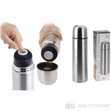 Excellent Housewere 750ML SILVER TRAVEL THERMOS