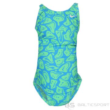 Nike Hydrastrong Multiple Print NESSD045 380 / S (130-140cm) / zaļš peldkostīms