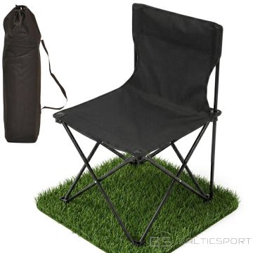 Enero Camp Складной походный стул, черный, 30x30x25/47 см