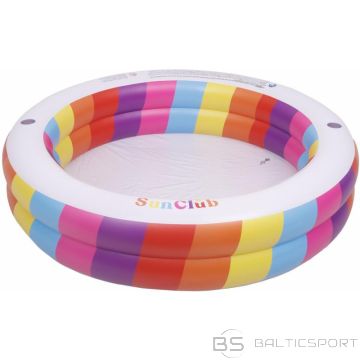 BS Bērnu baseins ar 2 riņķiem varavīksnes krāsā 187x42,5 cm 51457 (nav pieejams)
