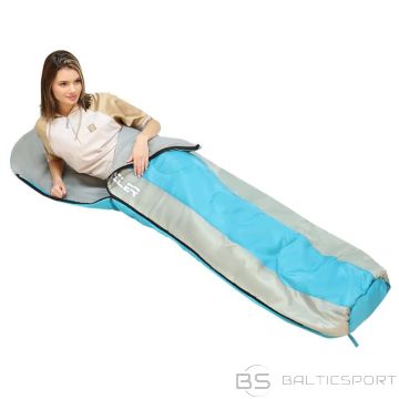 Enero Спальный мешок для путешествий 210x80/50 см, сине-серый, для кемпинга (-)