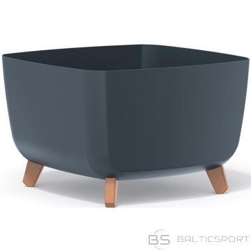 BS GRACIA kvadrātveida puķupods 29x29cm antracīta krāsā (nav pieejams)