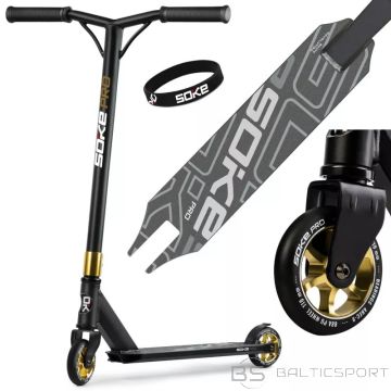 Skrejritenis SOKE PRO, melns-zelta krāsā