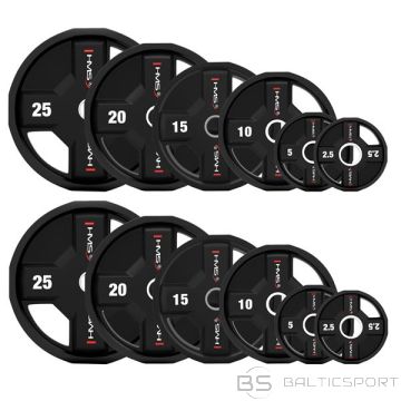 TPC SET ОЛИМПИЙСКИЕ ПОЛИУРЕТАНОВЫЕ ПЛАСТИНЫ 2 x 2,5 - 25 КГ CPU - 155 КГ