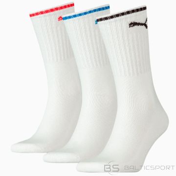 Skarpety Puma Sport Crew Stripe 3 pary 907941 01 / biały / 43/46