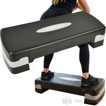 Stepam aerobikai ENERO FIT 68×28 cm ar 2 līmeņu regulēšanu