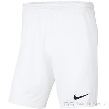 Nike Y Park III Boys BV6865 100 šorti / Balta / L (147-158cm)