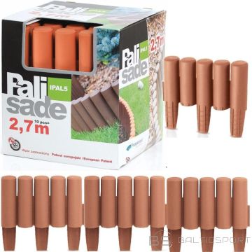 BS Кромка газона Garden Palisade 270 см, цвет IPAL 5, терракотовый (недоступно)