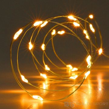 Christmas Decoration Гирлянда из проводных ламп на батарейках 100 светодиодов супертеплого белого цвета