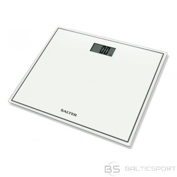 Salter 9207 WH3R Compact Glass Electronic Bathroom Scale - White