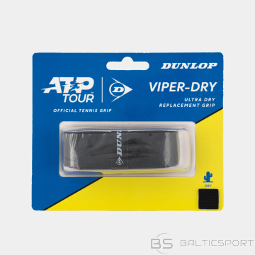 Tennis racket replacement grip DUNLOP VIPERDRY ATP 1pcs, black
