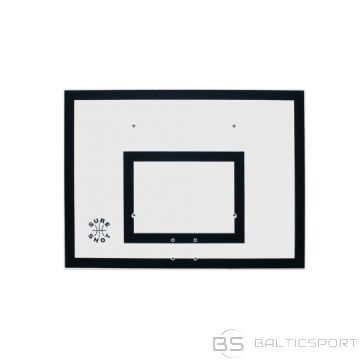 Basketbola groza vairogs 120x90cm, basketbola vairogs balts/melns