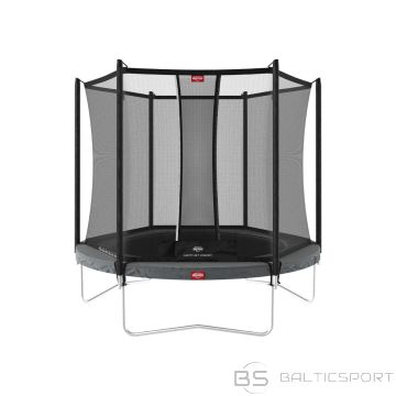 Batuts BERG Favorit Regular - 270 cm, pelēks, ar Comfort drošības tīklu