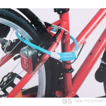 Dunlop SPIRAL BICYCLE LOCK WITH CODE 10MMx65CM ORANGE