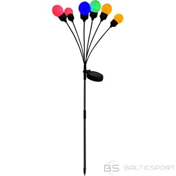 BS SAULES LAMPA, KAS DEJO VĒJĀ, KRĀSAINAS BUMBIŅAS, 6 LED, 75 CM XXL (N/A)