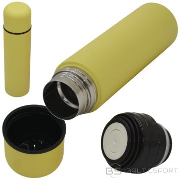 Excellent Houseware 500 ml dzeltens ceļojumu termoss