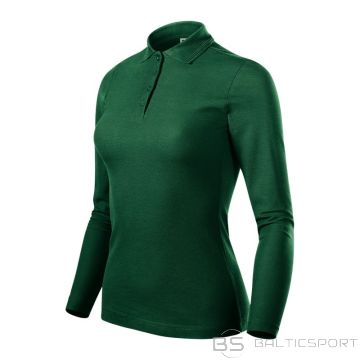 Malfini Pique Polo LS W polo shirt MLI-231D3 dark green (XS)