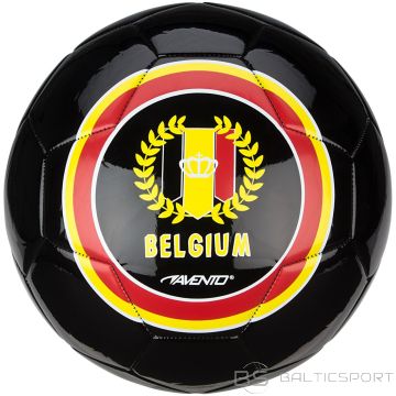 Мяч для уличного футбола AVENTO 16XO Glossy World Soccer Черный/Желтый/Красный