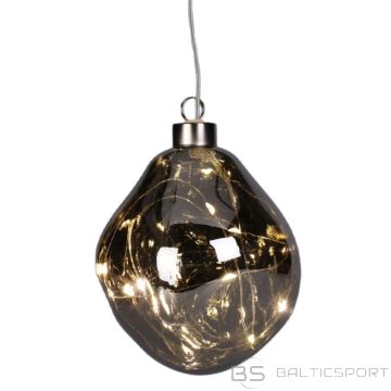 BS STIKLA BUMBIŅAS MATRICAS PILETE LED 10CM SUDRABA (N/A)