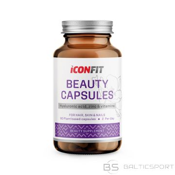ICONFIT Beauty kapsulas (90 gb) hiloreīnskābe, biotīns, cinks un vitamīni ādai