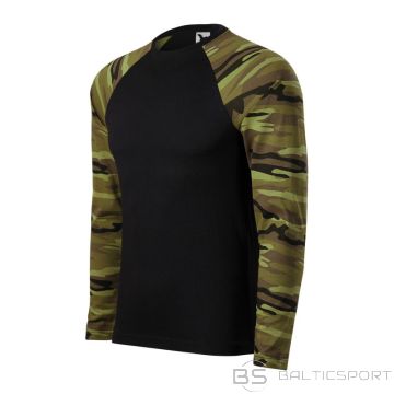 Malfini Camouflage LS M T-shirt MLI-16634 camouflage green (XS)
