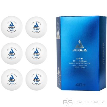 Joola FLASH TABLE TENNIS BALLS, 6 PCS, WHITE