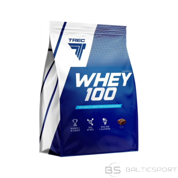 Olbaltumvielu pulveris TREC WHEY 100, Brownies, 900g