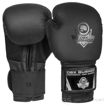 Boksa cimdi DBX Bushido Black Master B-2V12, PU āda - dažādi svari