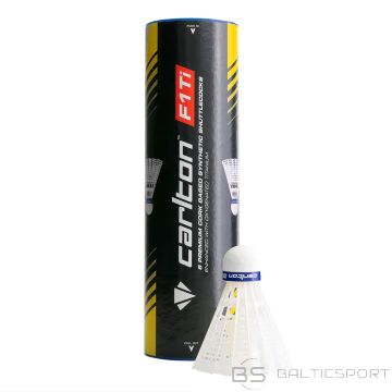 Badminton shuttlecocks  Carlton F1Ti  synthetic, medium speed, 6 psc.