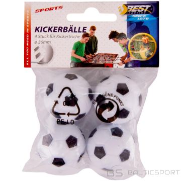 Best Sporting Futbola galda bumbiņu komplekts, diametrs 36 mm, 4 gab.