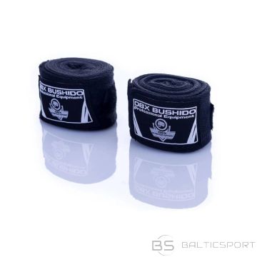 BS Cotton Boxing Wraps - 4 Meters | Black (niebieskie)