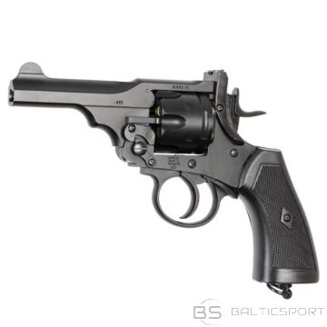 BS Полицейский револьвер WEBLEY MKVI .455, калибр 4,5 мм, Diabolo, 6 патронов, ствол 4 дюйма, CO2, черный Ekp do17J (N/A)