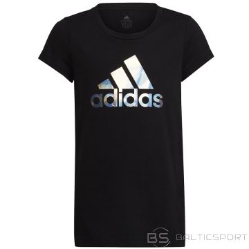 Adidas deju metālisks drukāt tee jr t-shirls HD4407 / Melna / 140 cm