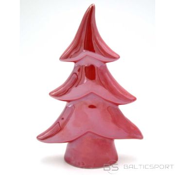 Saska Garden DEKORATĪVĀ ZIEMASSVĒTKU EGLĪTE SARKANA 8,5x3,5x12,5cm