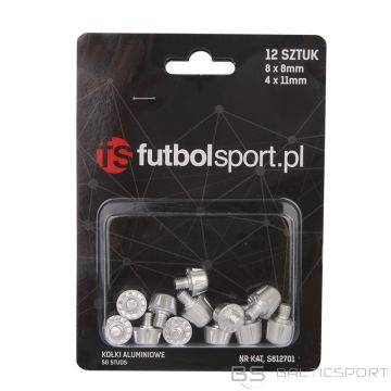 Futbolsport 8x8mm + 4x11mm alumīnija tapas