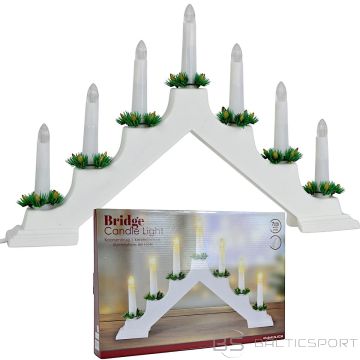 KOOPMAN Adventes svečturis ar 7 LED svecītēm, 230 V, balts