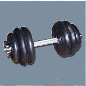 Saliekama hantele 10kg vai 15kg  ar gumijas diskiem