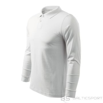 Malfini Рубашка поло Single J. LS M MLI-21100 белая (XL)