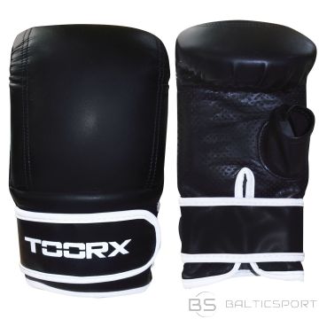Boxing bag gloves TOORX JAGUAR S/M black eco leather